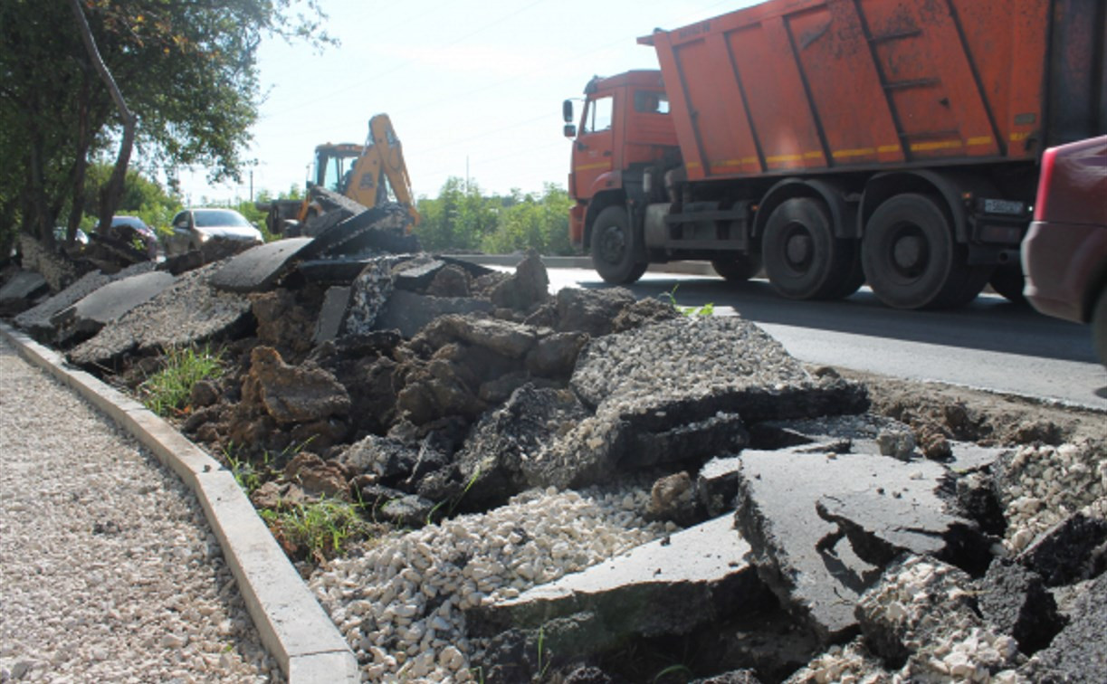 В Туле подрядчику пришлось переделывать ремонт тротуара на ул. Бондаренко