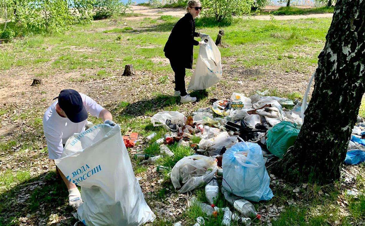 Акция «Вода России»: волонтёры собрали в Кондуках 80 мешков мусора