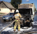 Посреди проезжей части на ул. Болдина сгорела грузовая «Газель»