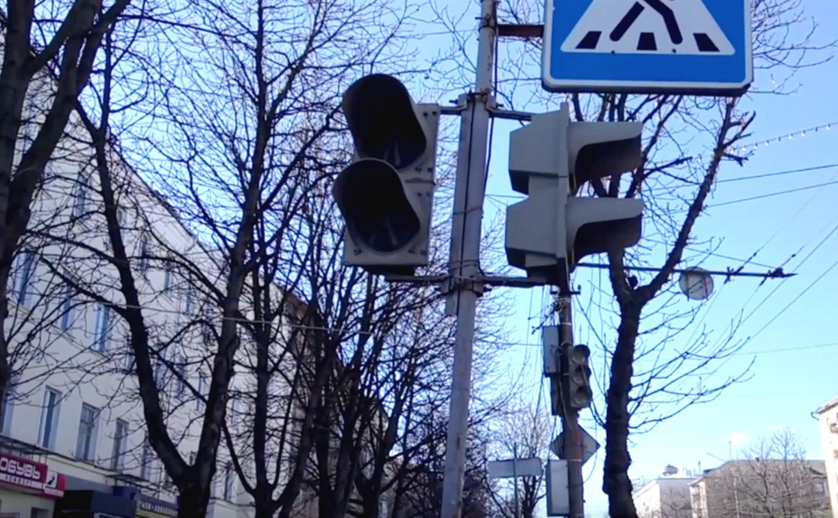 На проспекте Ленина в Туле не работают светофоры