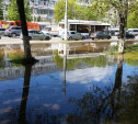 Проспект Ленина в Туле залило водой из-за порыва водопровода