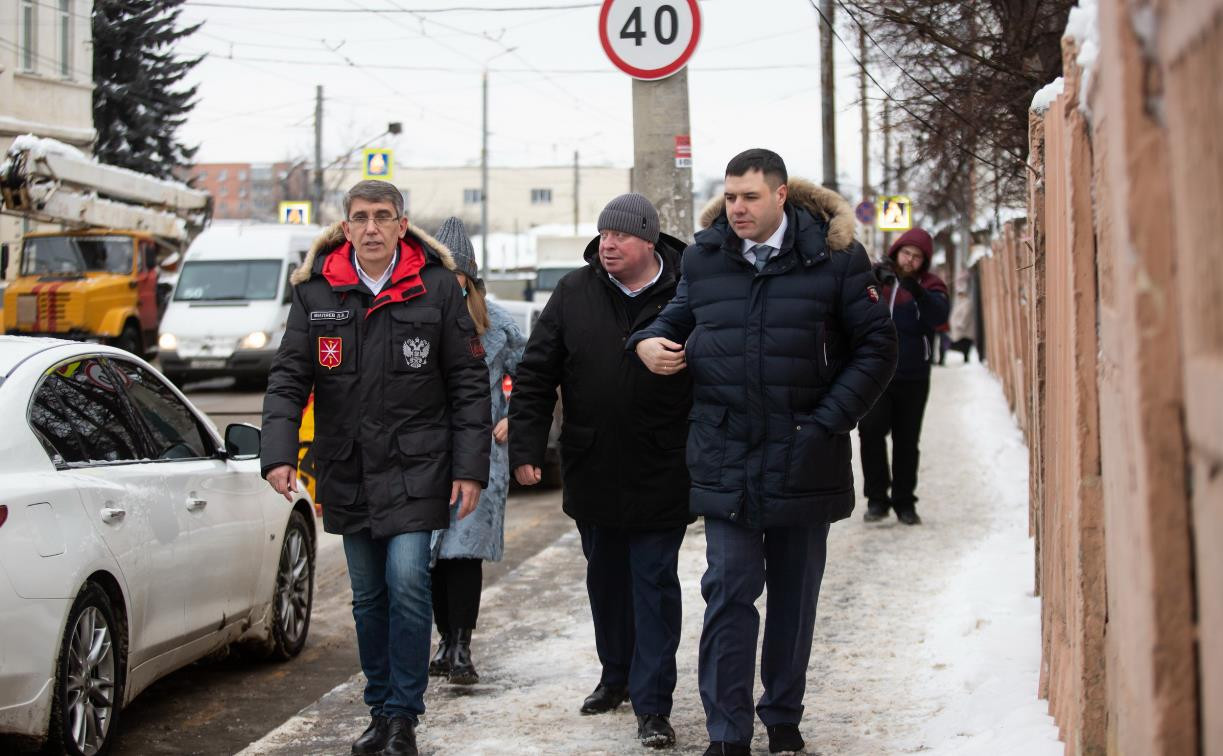 Дмитрий Миляев проинспектировал уборку снега на улицах Тулы