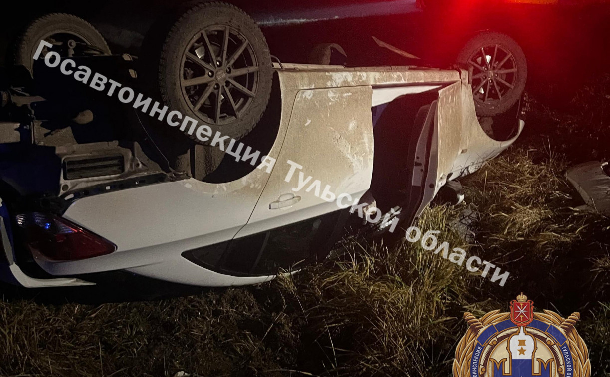 Под Тулой пьяный водитель на Chevrolet разогнался и улетел в кювет