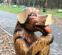 В алексинском парке вандалы испортили деревянные скульптуры