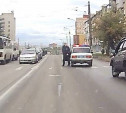 В Туле экипаж ДПС сбил пешехода: видео