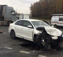 В Тульской области столкнулись два автомобиля