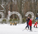 Наконец-то выпал снег: туляки катаются на лыжах в Центральном парке