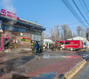Названа предварительная причина пожара в магазине «Магнит Косметик» на Токарева