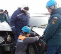 На трассе «Крым» столкнулись четыре автомобиля