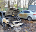 Ночью в Петелино загорелись три автомобиля