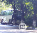 В Туле около Кировского сквера автобус влетел в дерево
