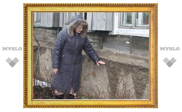 Один из тульских домов залит водой