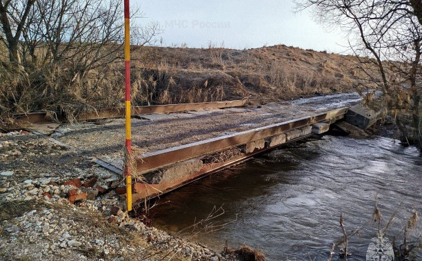 В Тульской области от воды освободился еще один мост
