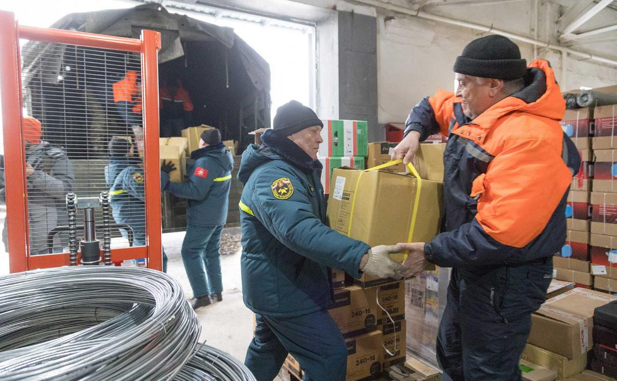 Тульская область направила 50 тонн стройматериалов на военные полигоны для участников СВО