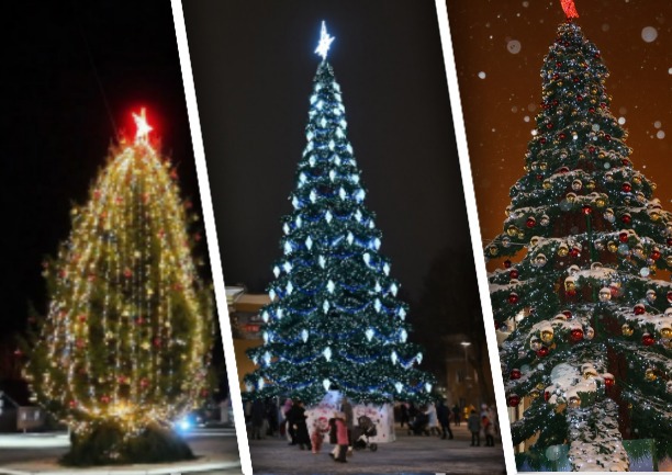 Обзор Myslo: Как выглядят ёлки в районных центрах Тульской области