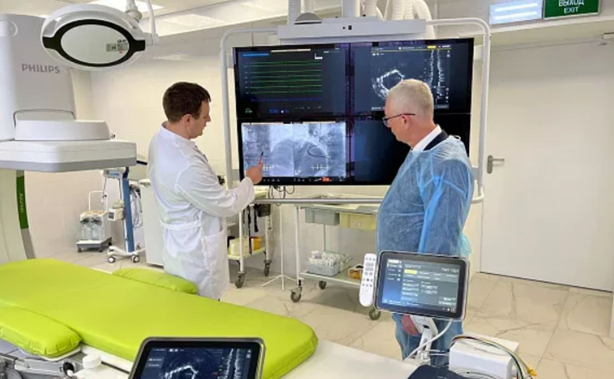 В Тульской областной клинической больнице установили новый ангиограф 