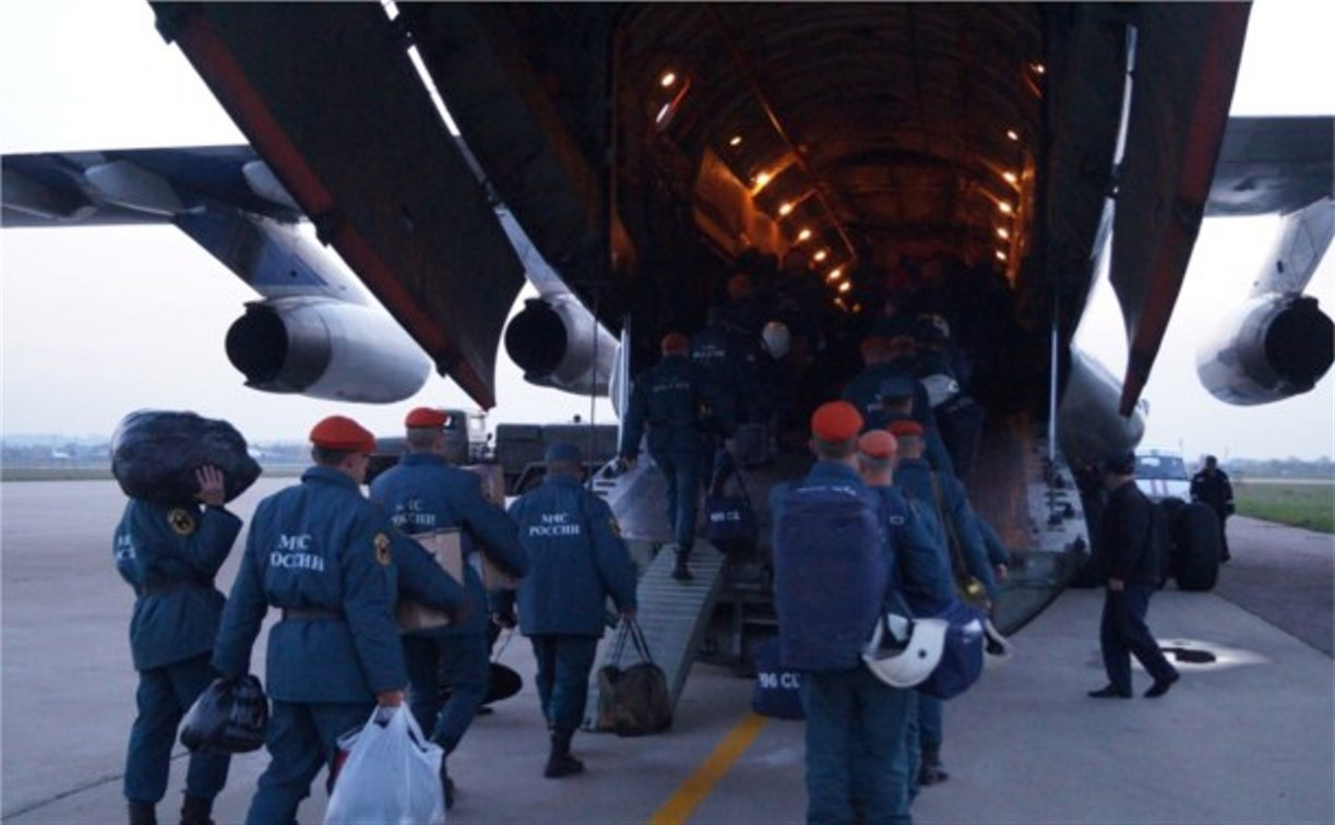 Тульские спасатели отправились на ликвидацию последствий урагана на юге России