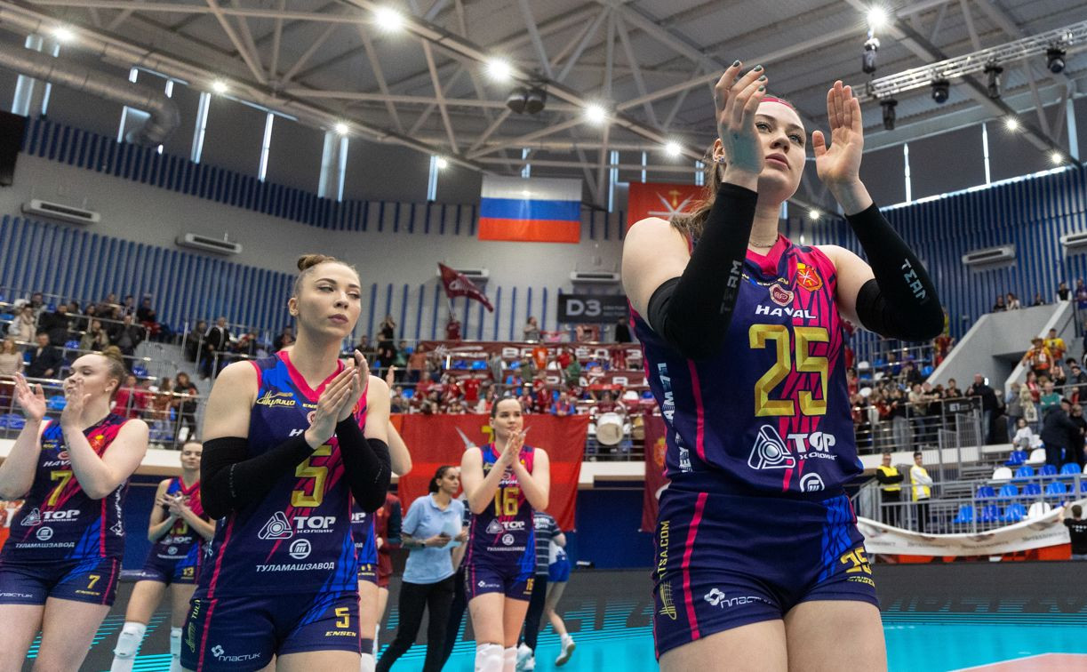 В четвертьфинале Суперлиги волейбольная «Тулица» проиграла «Динамо-Ак Барс» 