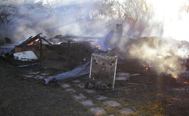 В Заокском районе сгорела дача