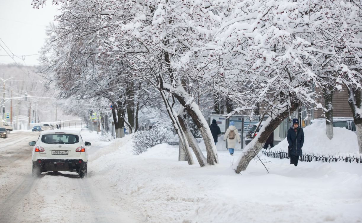 Метеопредупреждение: сильный снег в Туле будет идти до 10 утра