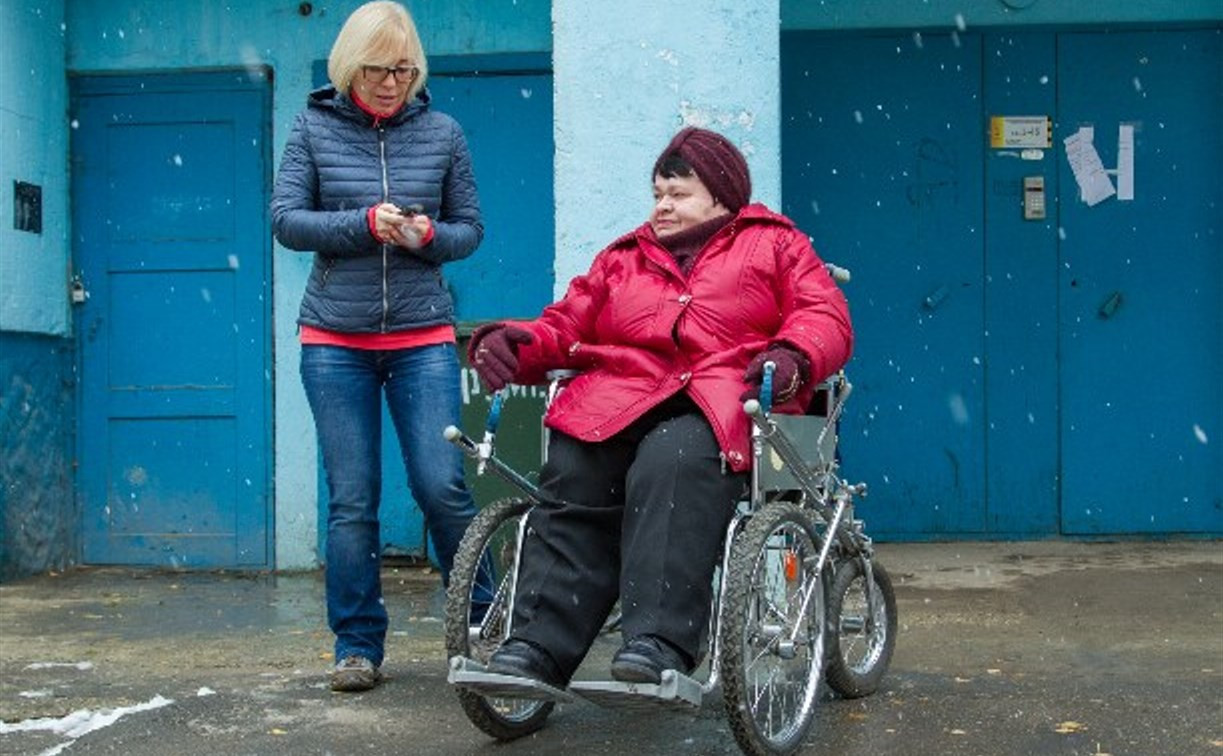 Инвалид-колясочник из Тулы Ольга Новикова обратилась за помощью к Алексею Дюмину