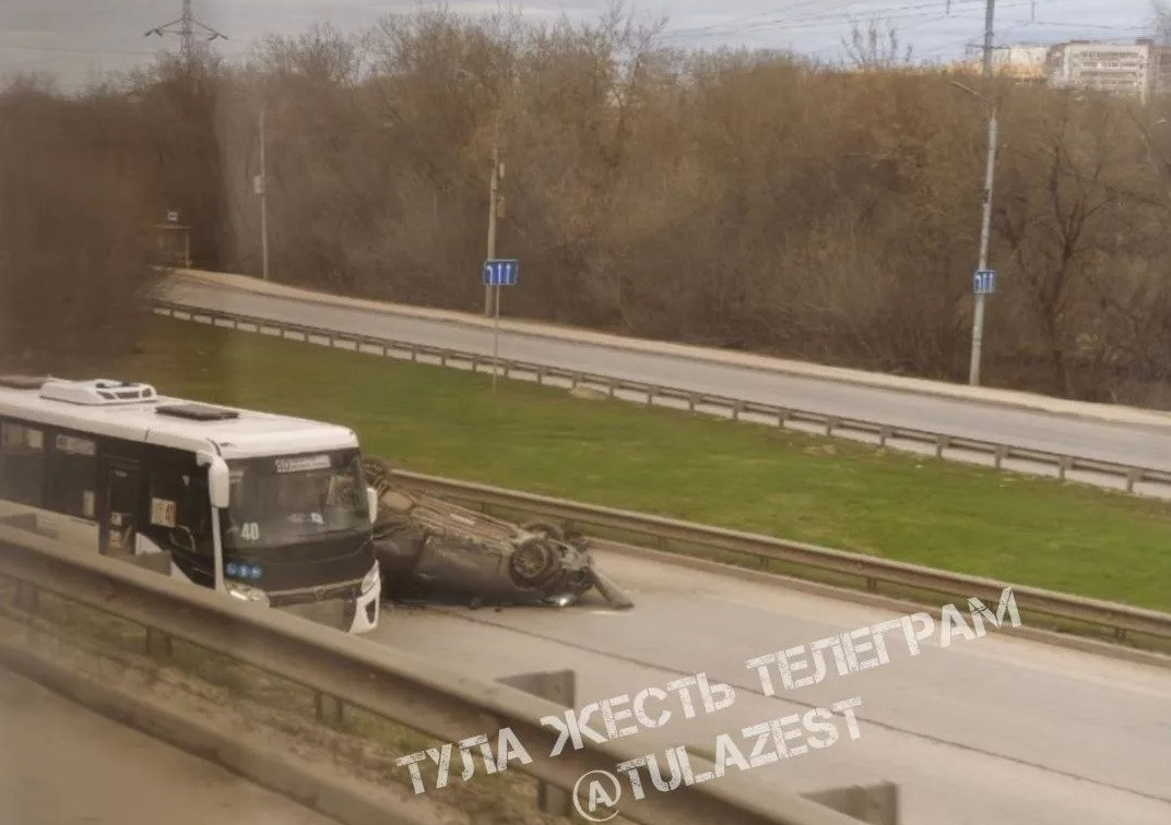 Стали известны подробности ДТП с перевертышем на Рязанской в Туле 
