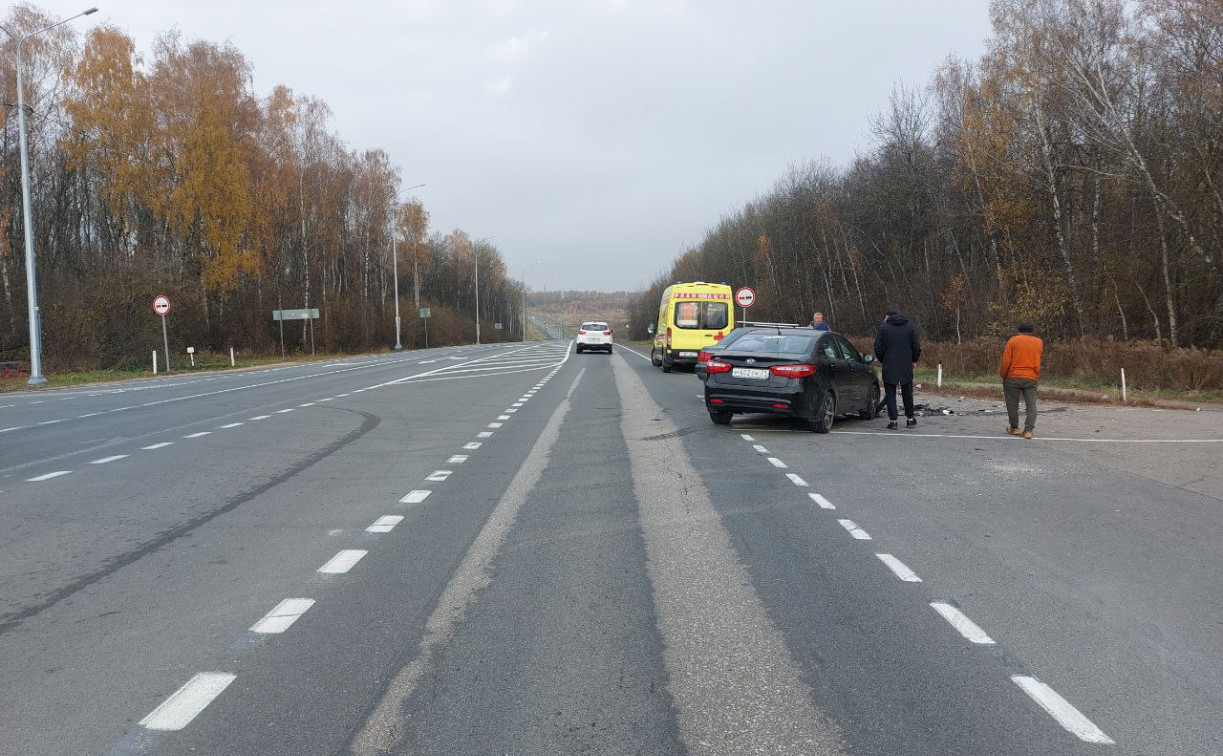 Под Тулой пассажир KIA пострадал в ДТП с Audi на «Золотом кольце»