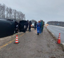 В Веневском районе минивэн перевернулся от удара с Lada