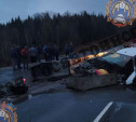 На трассе в Тульской области в страшном ДТП погиб водитель Renault Logan
