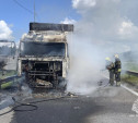 На трассе в Киреевском районе сгорела фура 