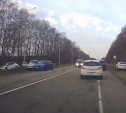 На автодороге Тула-Новомосковск два автомобиля столкнулись с патрульным авто