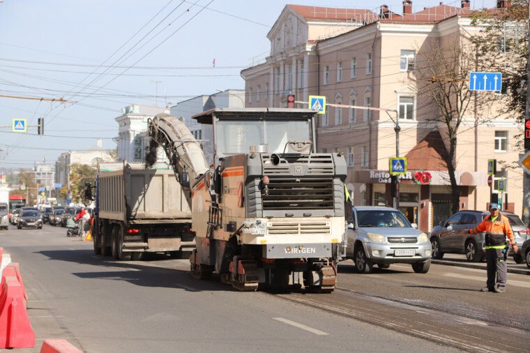 Ремонт проспекта Ленина в Туле выполнен на 50%