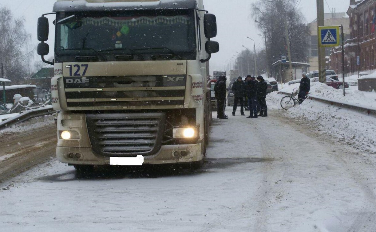 В Тульской области грузовик сбил пенсионерку на пешеходном переходе