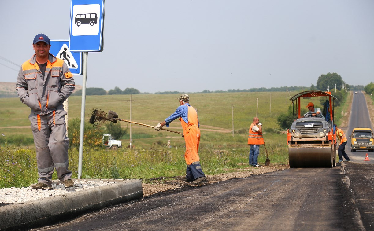 В Тульской области работы по ремонту дорог выполнили на 50%