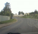 В Киреевском районе вылетевшая в кювет Toyota попала на запись с видеорегистратора 
