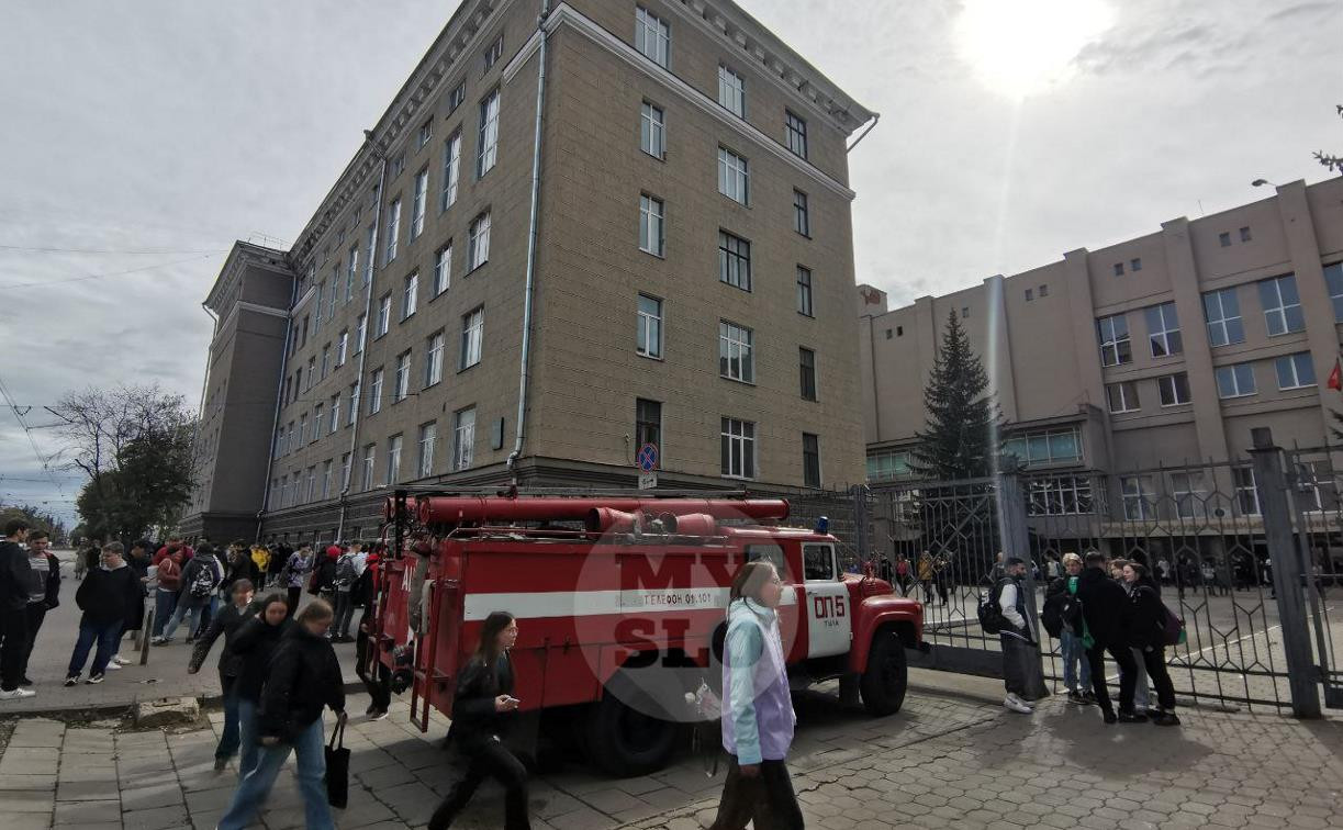 Из главного корпуса ТулГУ эвакуировали студентов