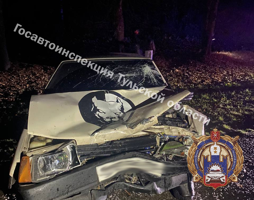 В Чернском районе пьяный водитель за рулем ВАЗа влетел в попутку