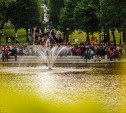 В Богородицке на пруду появился фонтан