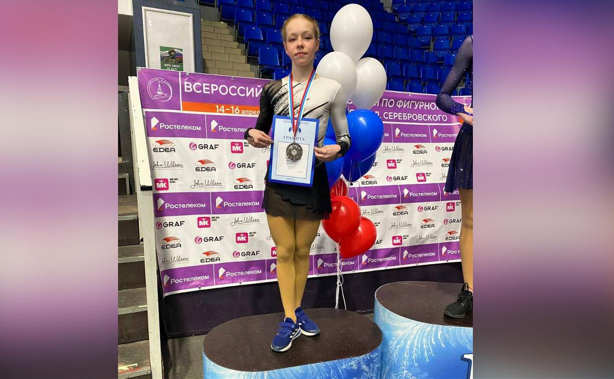 Тульская фигуристка Екатерина Анисимова стала серебряным призером всероссийских соревнований