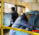 В муниципальном транспорте Тулы появились объявления о дезинфекции
