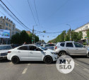 Утром 18 мая в Туле проспект Ленина перекрыт из-за двойного ДТП