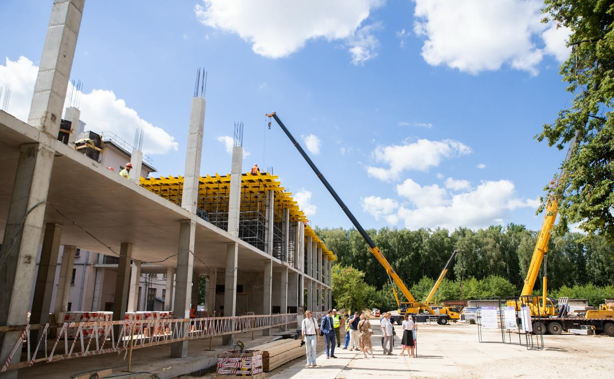 Строительство фондохранилища Тульского музейного объединения на площади Искусств завершат через год