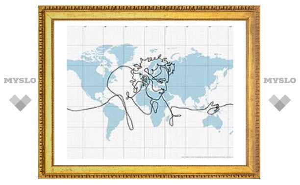 Cамый большой в мире автопортрет: кистью стала система GPS, а холстом - планета Земля