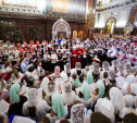 Детский хор «Серафим» из Тульской области спел на Патриаршей литургии в храме Христа Спасителя  