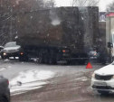 Путь в Мясново перекрыт: из-за ДТП с грузовиком образовалась гигантская пробка 