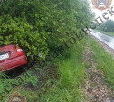 В Кимовском районе пьяный водитель на Lada Priora улетел в кювет и врезался в дерево