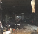 В Щёкинском районе загорелся гараж