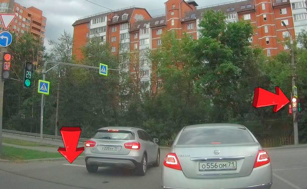 На ул. Рязанской встретили нетерпеливого водителя