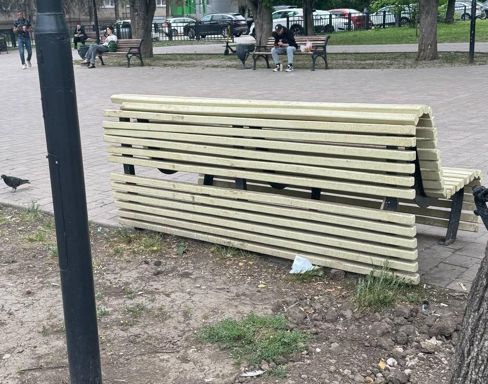 Лавочки в Болдинском сквере приведут в порядок до 12 июня