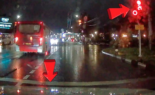 В Туле водитель автобуса показал, как ездить не надо